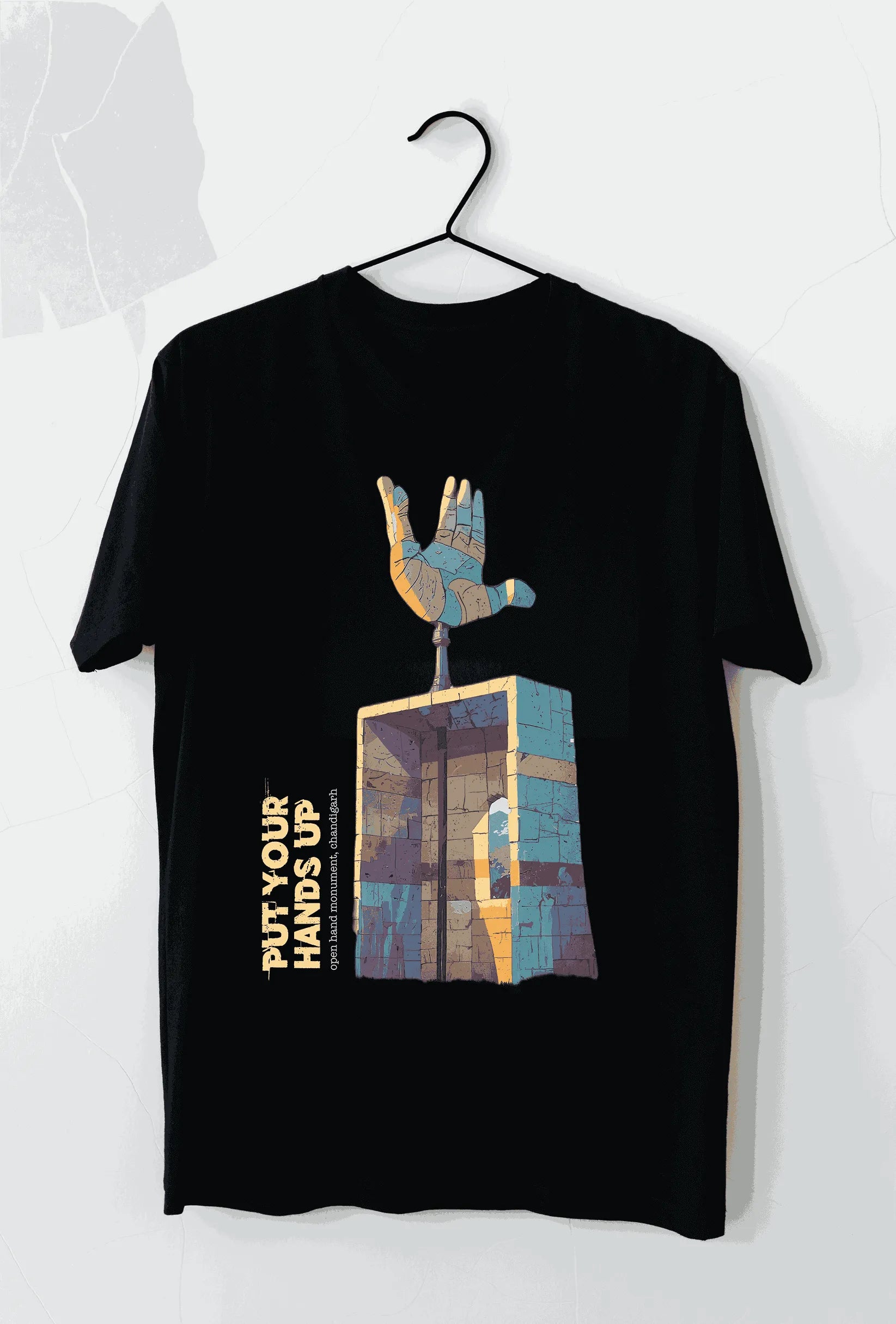 Open Hand Sculpture T-Shirt - Chandigarh First