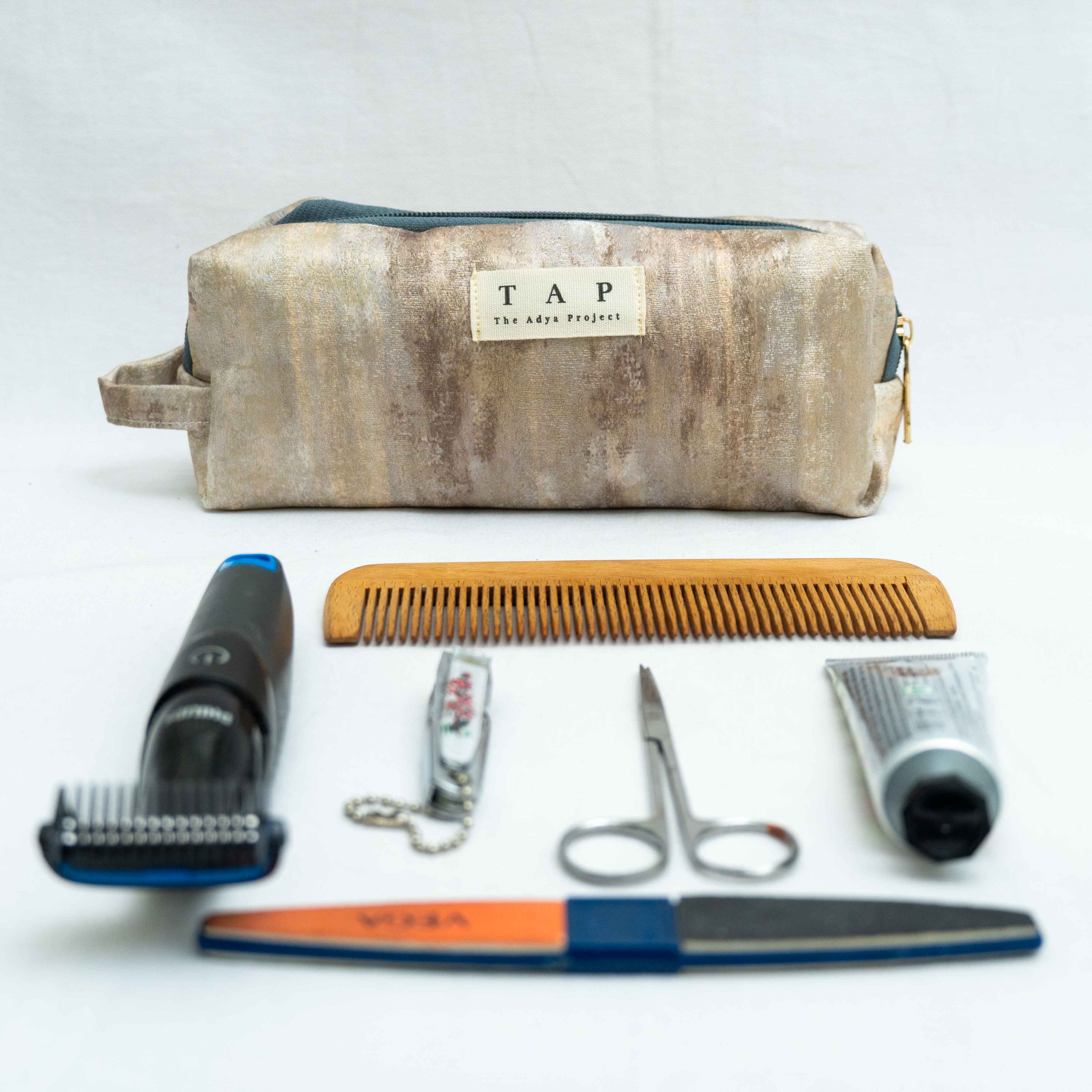 Silver Gold Luxe Pouch - Chandigarh First