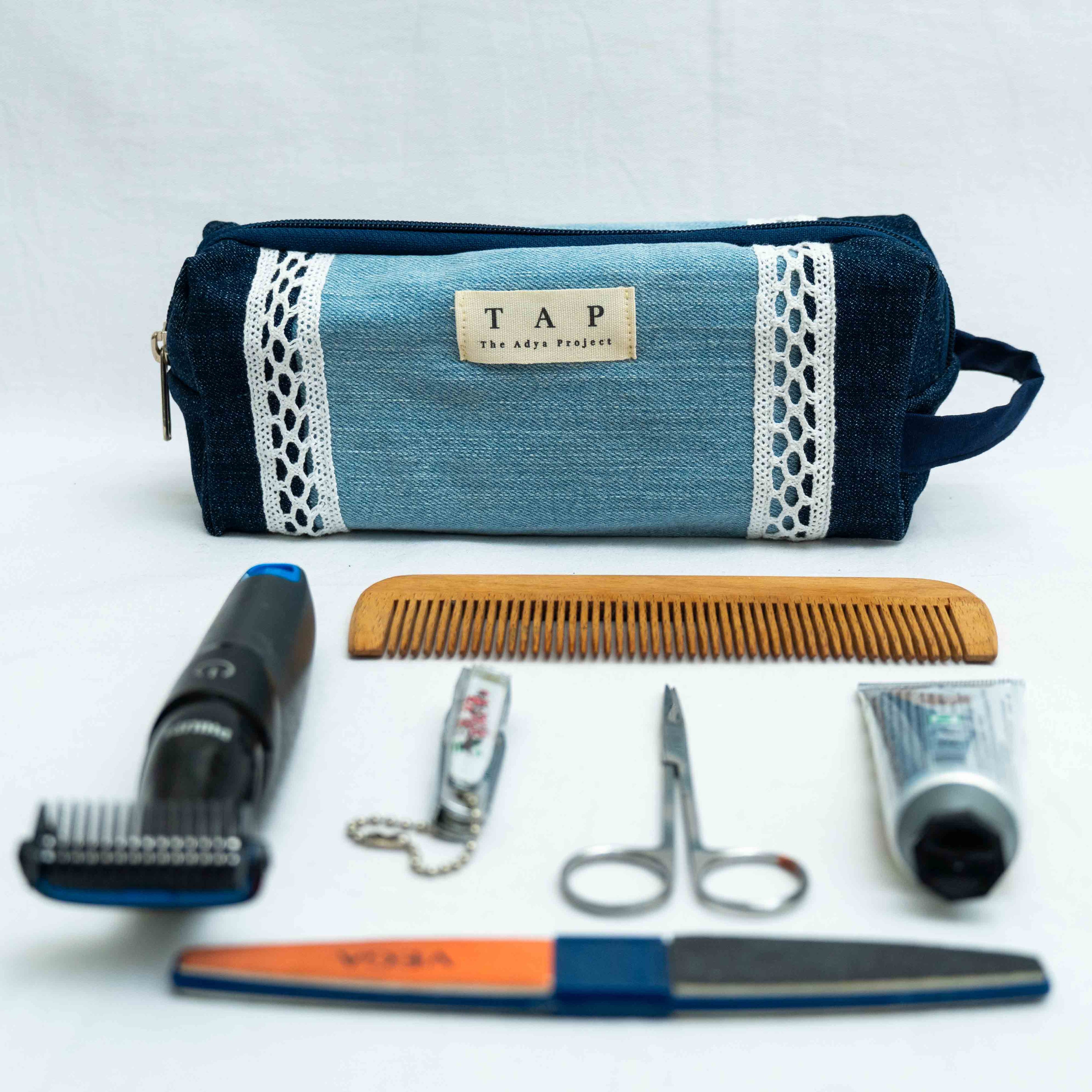 Denim Lace Pouch - Chandigarh First