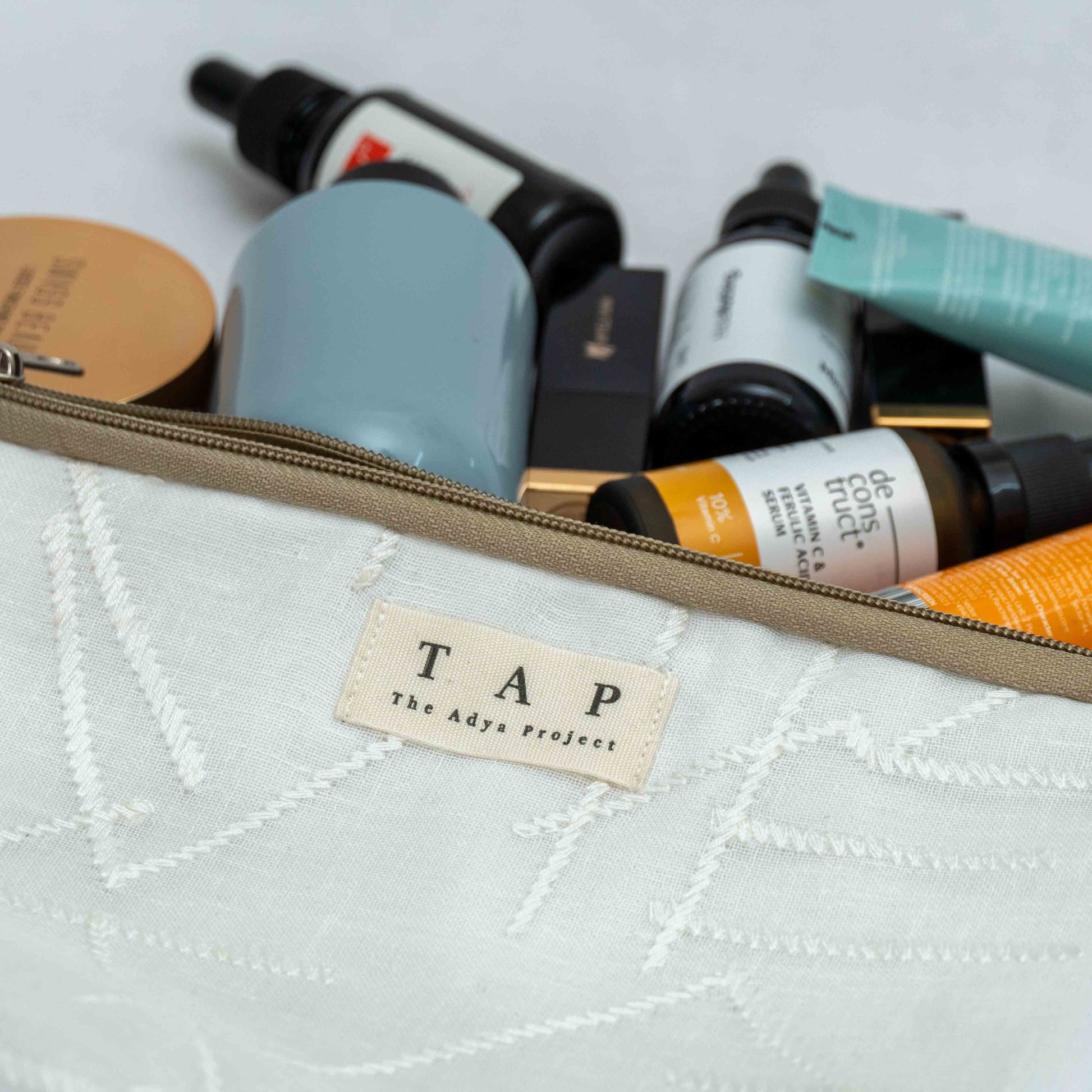 Luxe Linen Pouch - Chandigarh First