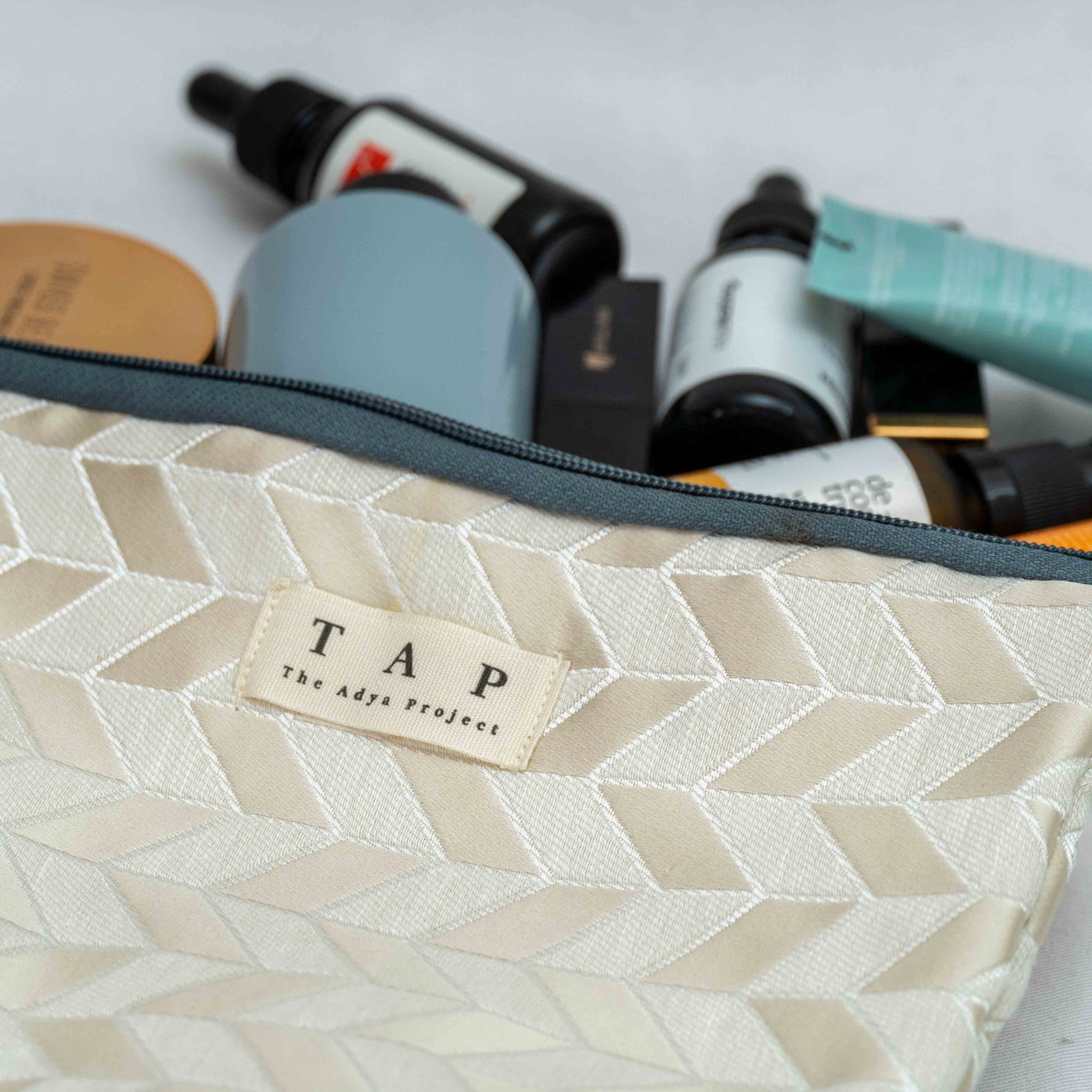 Golden Geometric Pouch - Chandigarh First