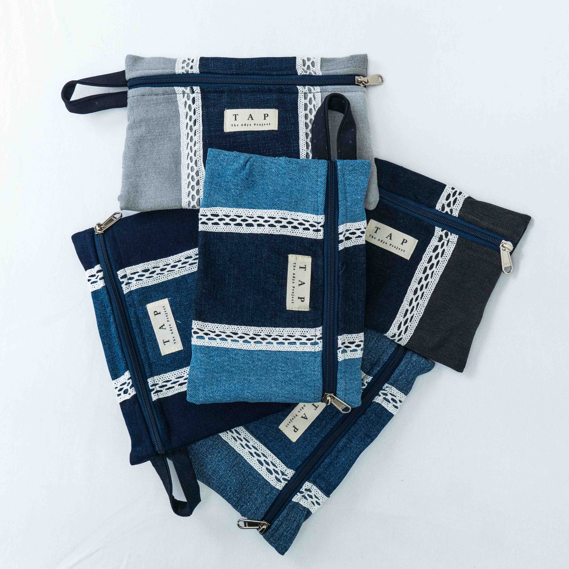 Denim Lace Pouch - Chandigarh First
