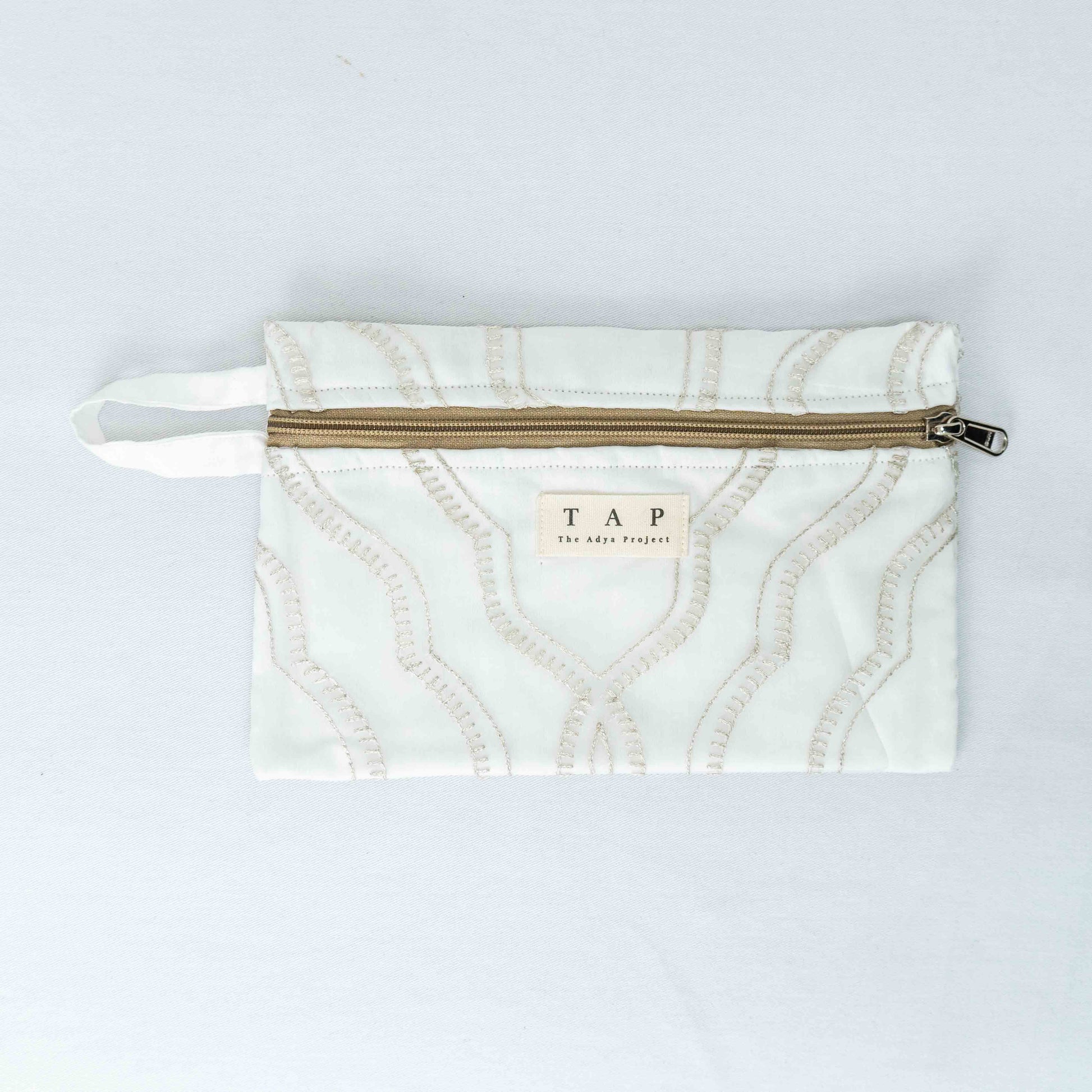 Luxe Gold Bloom Pouch - Chandigarh First