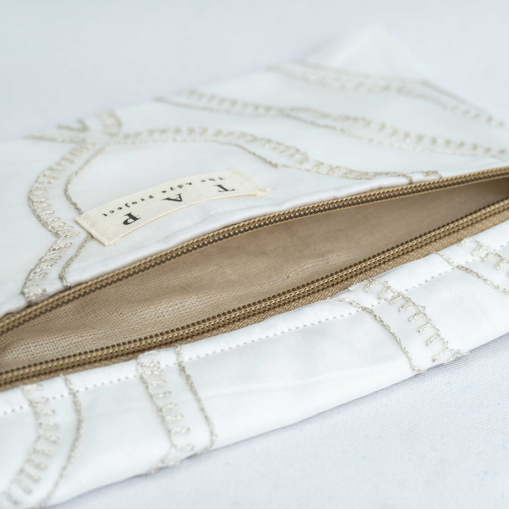 Luxe Gold Bloom Pouch - Chandigarh First