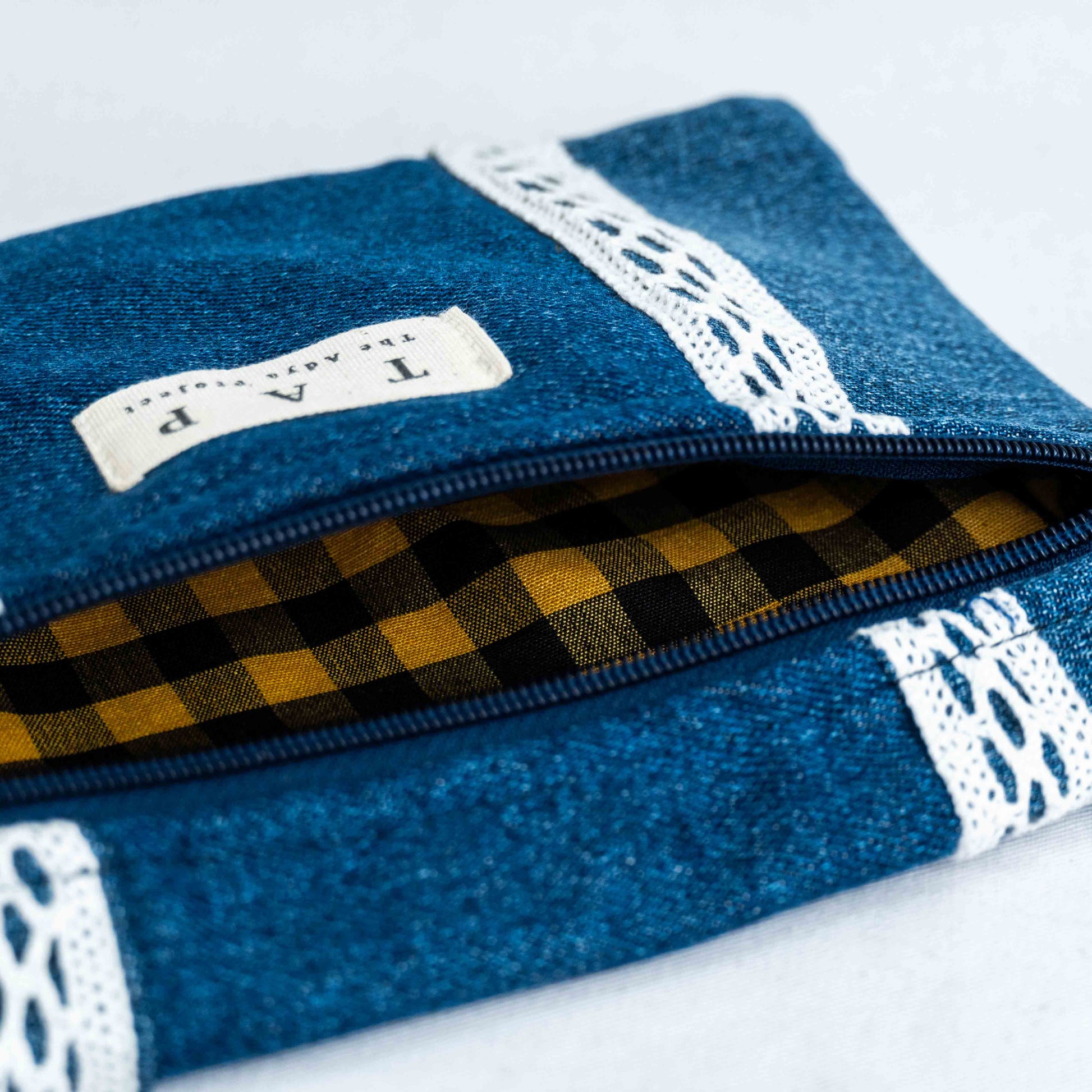 Denim Lace Pouch - Chandigarh First
