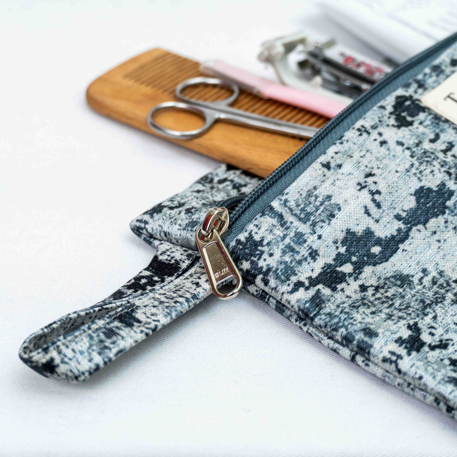 Blue Luxe Pouch - Chandigarh First