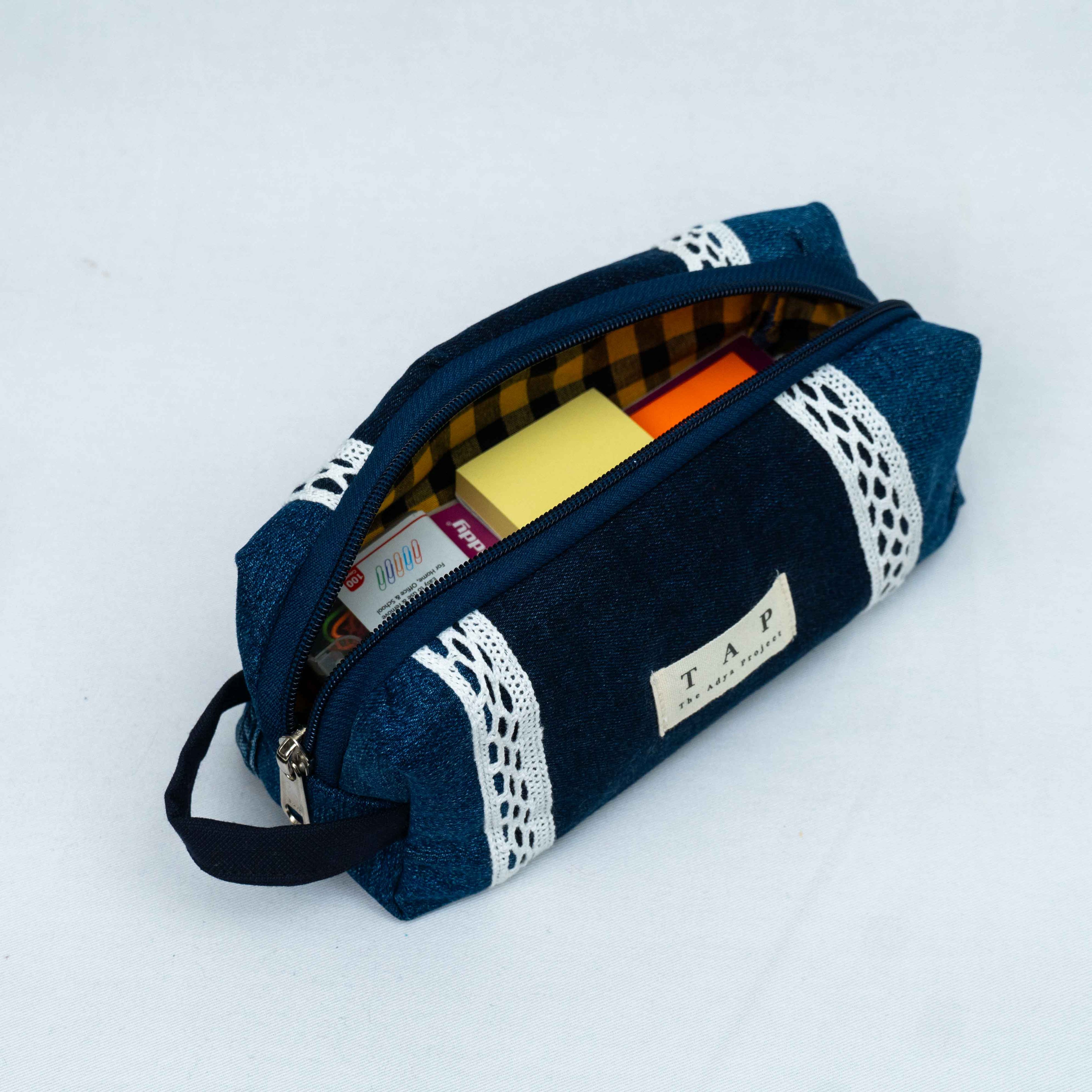 Denim Lace Pouch - Chandigarh First