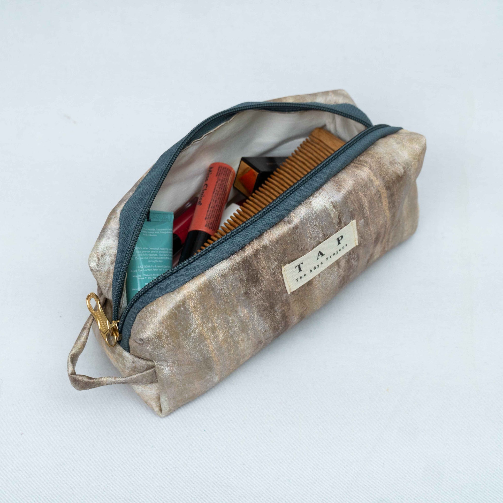 Silver Gold Luxe Pouch - Chandigarh First