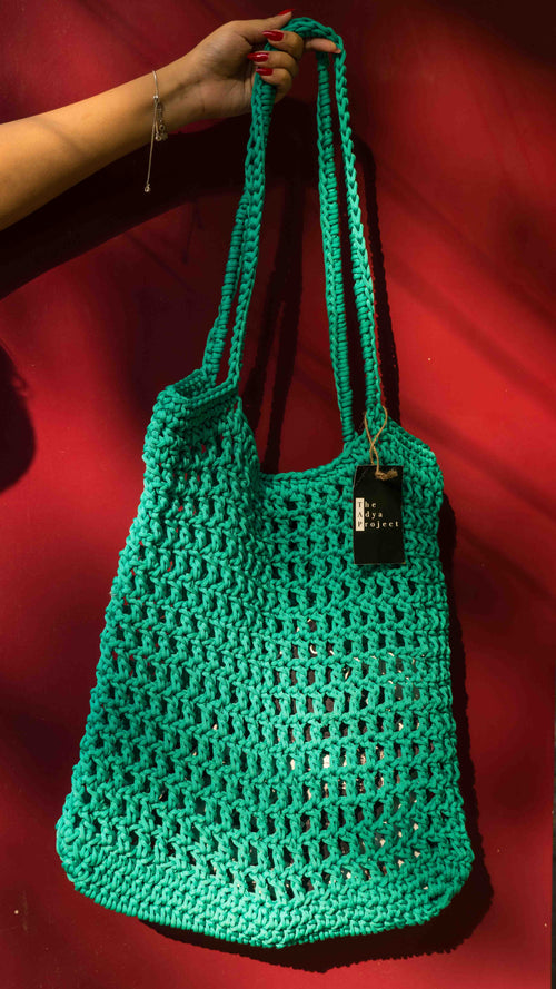 Olive Crochet Tote Bag (Limited Edition) - Chandigarh First