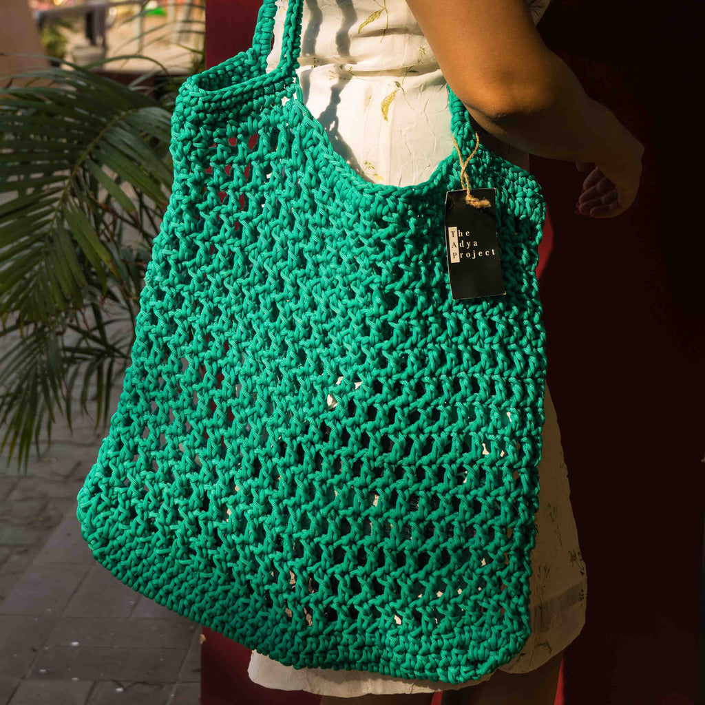 Olive Crochet Tote Bag (Limited Edition) - Chandigarh First