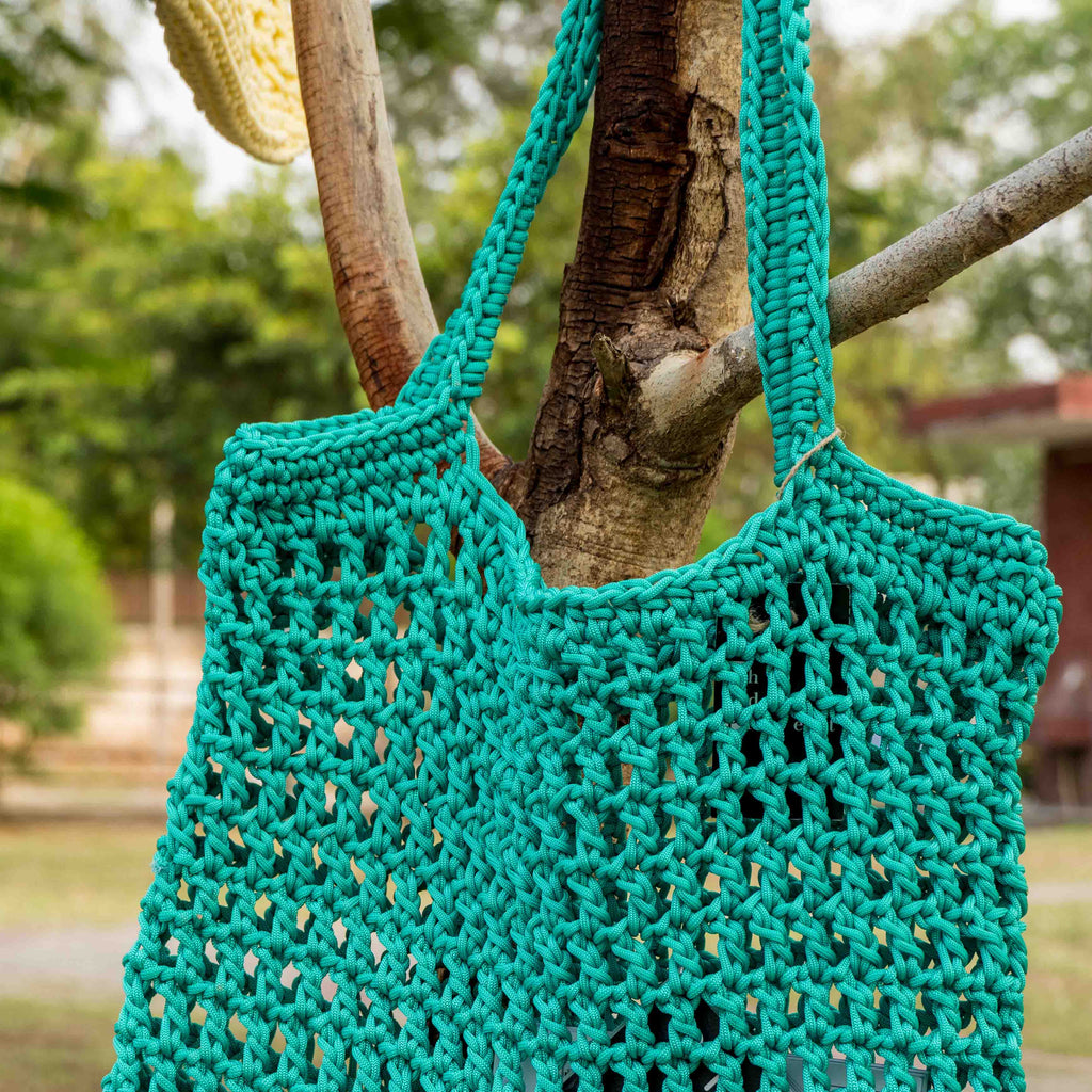 Olive Crochet Tote Bag (Limited Edition) - Chandigarh First