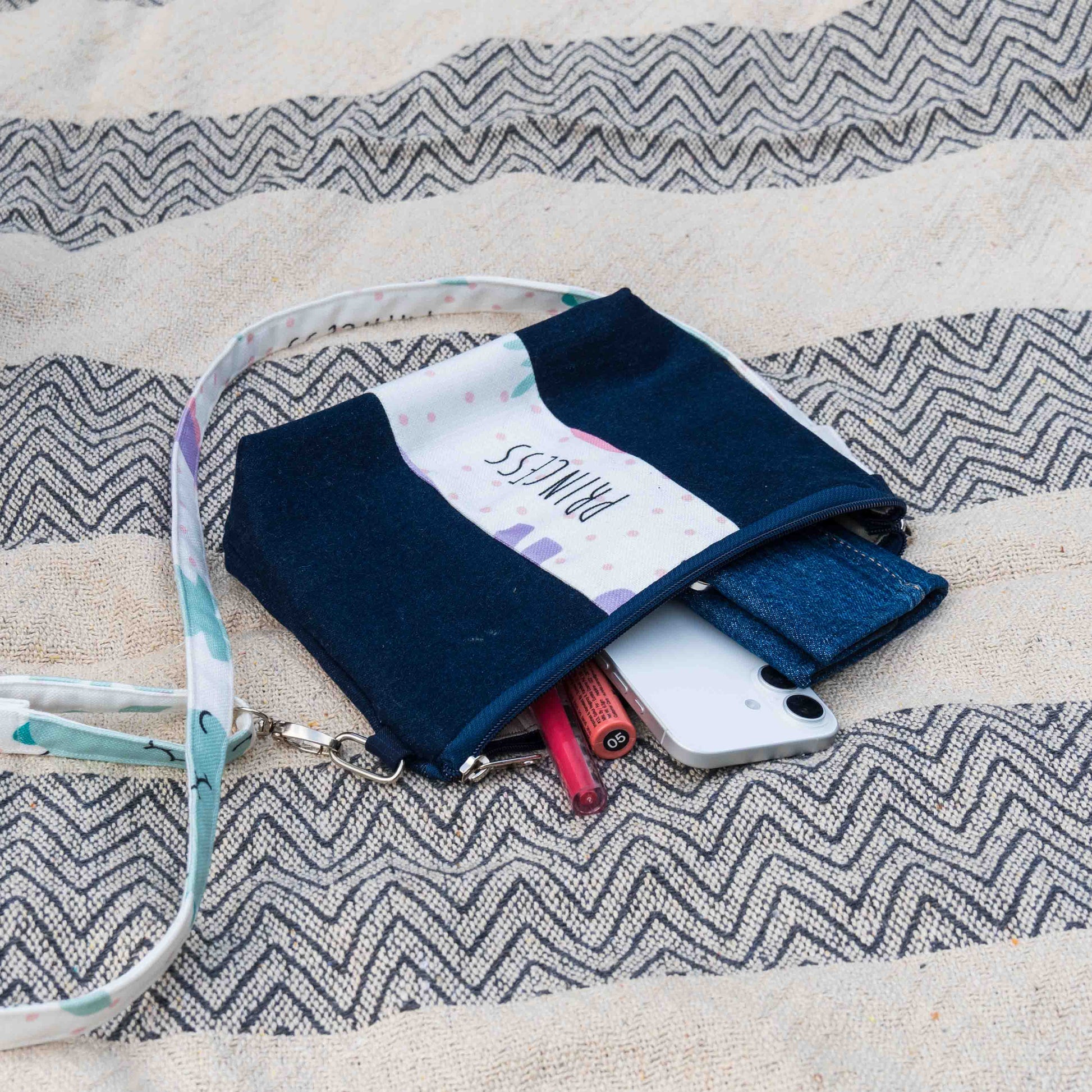 Denim Sling Bag - Chandigarh First