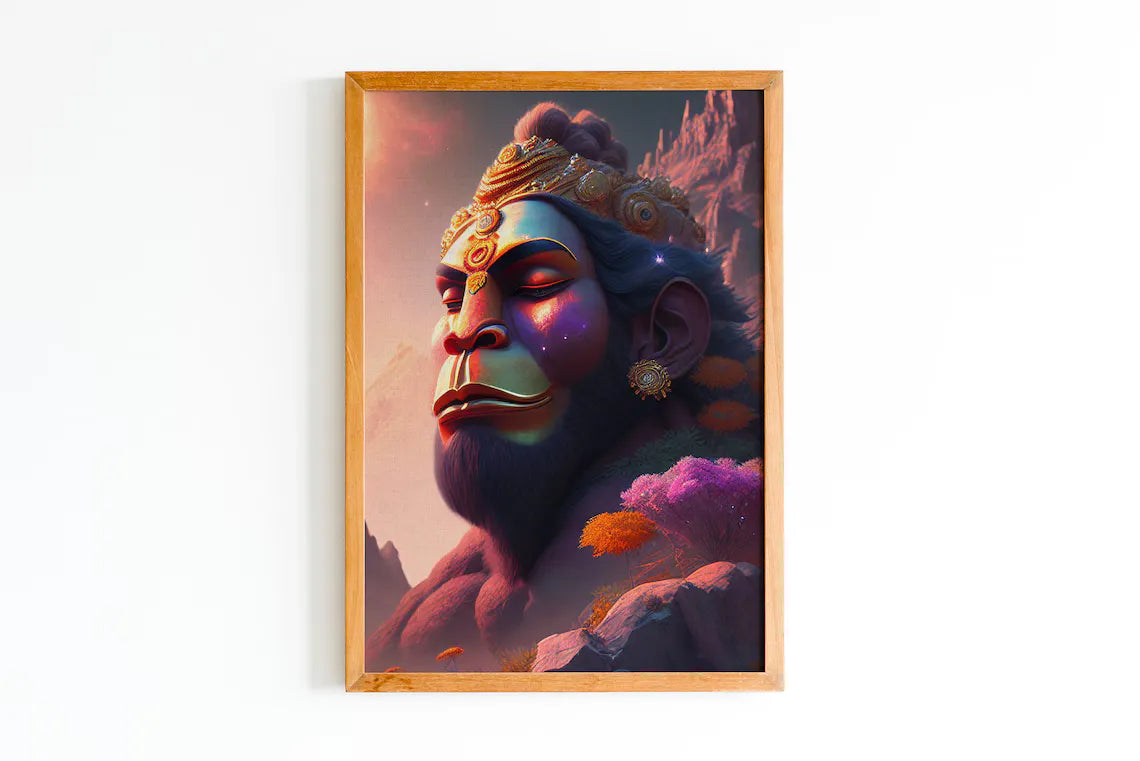 Hanuman Wall Art – Divine Strength & Spiritual Energy - Chandigarh First